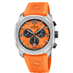 Reloj Candino Hombre C4774/2 Sport Naranja Acero Cronógrafo Analógico
