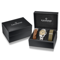 Reloj Candino Hombre C4785/1 Acero Analógico C/ Correas Intercambiables