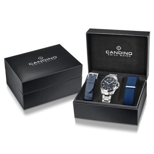 Reloj Candino Hombre C4785/2 Acero Analógico C/ Correas Intercambiables