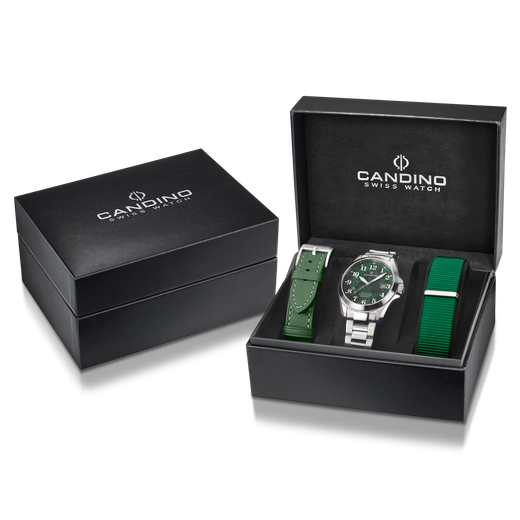 Reloj Candino Hombre C4785/3 Acero Analógico C/ Correas Intercambiables