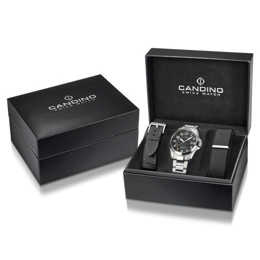 Reloj Candino Hombre C4785/4 Acero Analógico C/ Correas Intercambiables