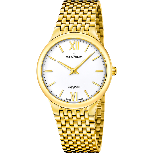 Reloj Candino Hombre C4790/1 Acero Dorado Analógico