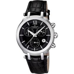 Reloj Candino Mujer C4521/2 Piel Negra Acero Cronógrafo Analógico