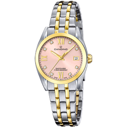 Reloj Candino Mujer C4704/F Acero Bicolor Dorado Analógico