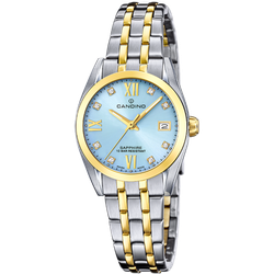 Reloj Candino Mujer C4704/G Acero Bicolor Dorado Analógico