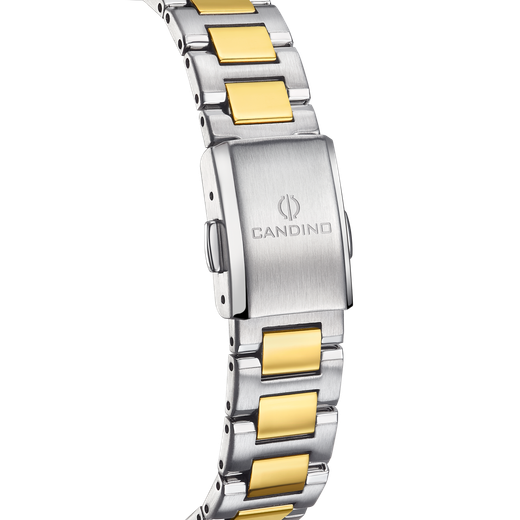 Reloj Candino Mujer C4761/E Acero Bicolor Dorado Circonitas Analógico