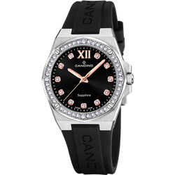 Reloj Candino Mujer C4772/3 Sport Negro Acero Circonitas Analógico
