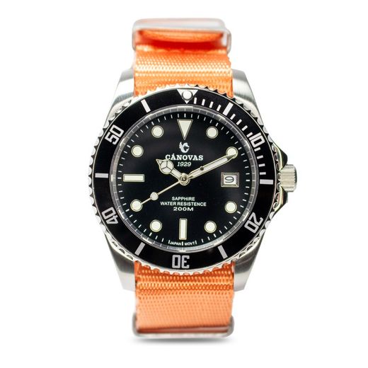 Canovas 1929 Men's Watch CA1929-661 Orange Nylon