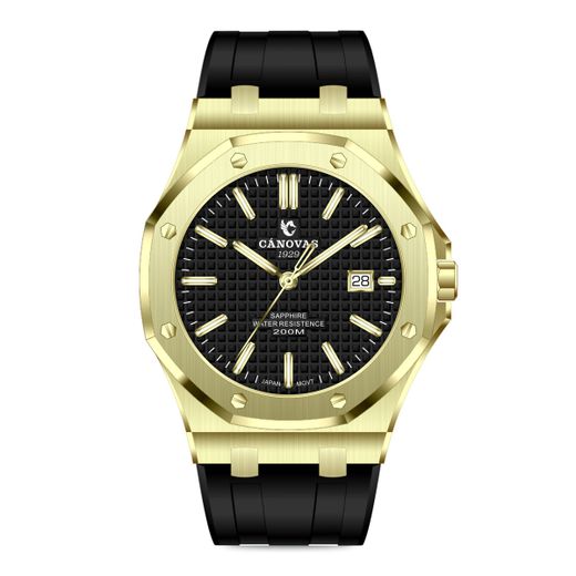 Reloj Cánovas 1929 Hombre CA1945-31152 Sport Negro Acero Dorado