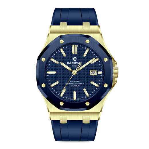 Reloj Cánovas 1929 Hombre CA1945-32222 Sport Azul Acero Dorado