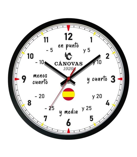 Cánovas 1929 Wall Clock CA1929-ESP Hours Spanish