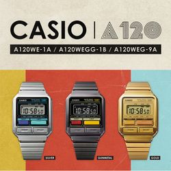 Casio A120WEG-9AEF guldklocka