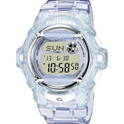 Relógio feminino Casio Baby-G BG-169R-6ER azul transparente