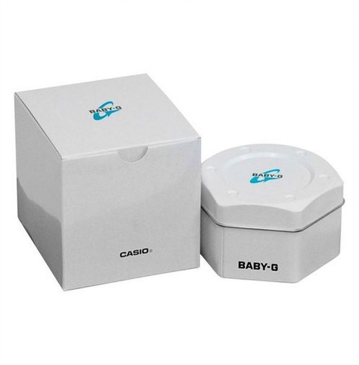 Relógio feminino Casio Baby-G BG-169R-7EER branco transparente