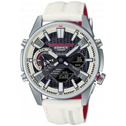 Casio Edifice ECB-S100HR-1AER White Leather Watch