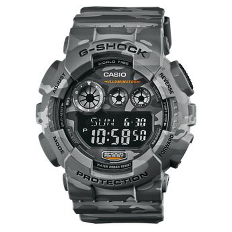 capa Ninguna muelle Reloj Casio G-Shock Camuflaje Gris GD-120CM-8ER — Joyeriacanovas