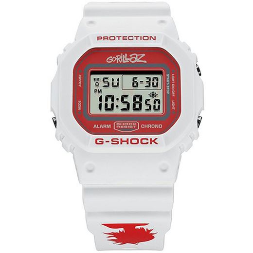 Reloj Casio G-Shock DW-5600GRLZN-7ER Gorillaz Blanco