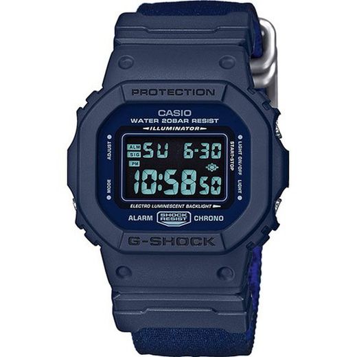 Reloj Casio G-Shock DW-5600LU-2ER Azul Tela