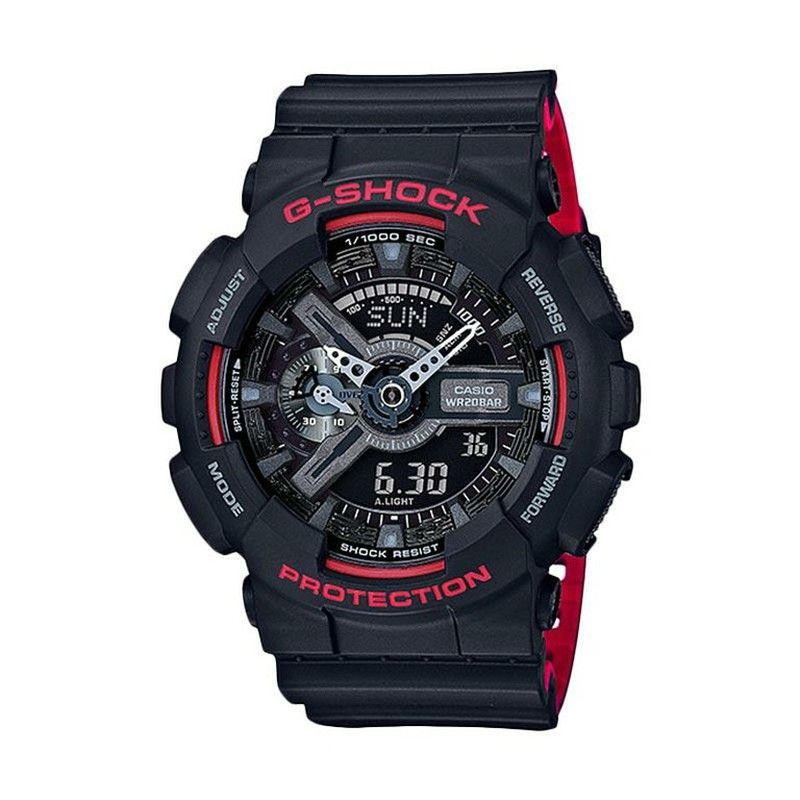 Montre Casio G-Shock GA-110HR-1AER Noir Rouge — Joyeriacanovas
