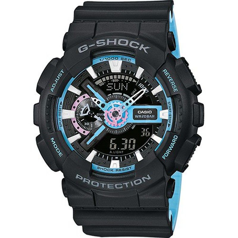 Orologio Casio G-Shock GA-110PC-1AER nero blu — Joyeriacanovas