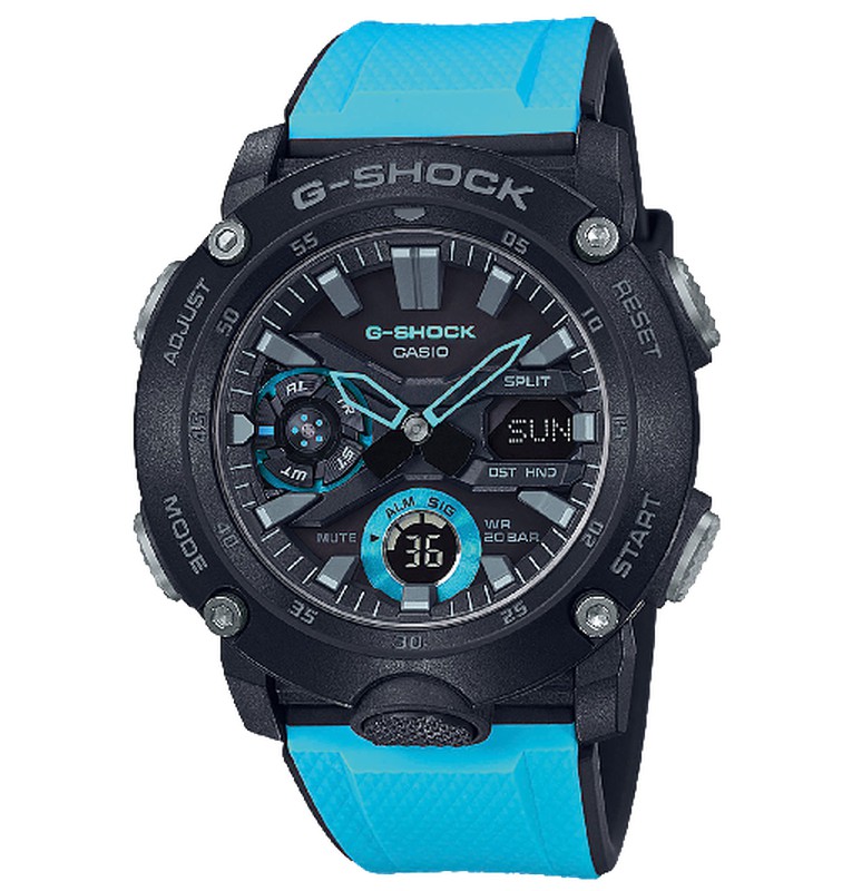 Reloj Casio G-Shock GA-2000-1A2ER Sport Azul u2014 Joyeriacanovas
