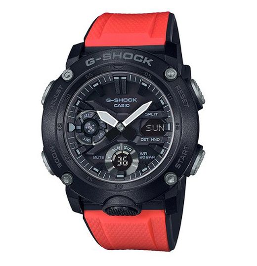 Reloj Casio G-Shock GA-2000E-4ER Rojo Edición Limitada