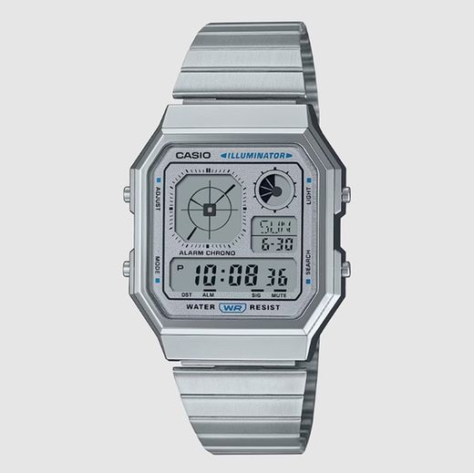 Casio Men's Watch A130WE-7A Steel Gray Dial