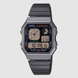 Reloj Casio Hombre A130WEGG-1A Acero Negro