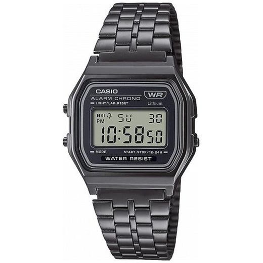 Relógio masculino Casio A158WETB-1AEF preto