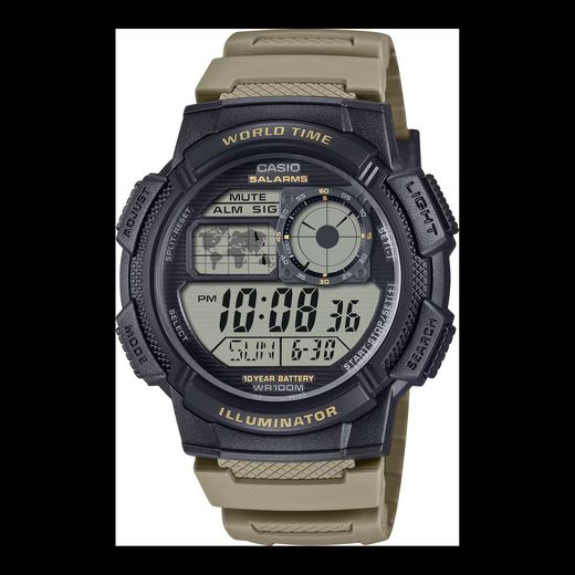Reloj Casio Hombre AE-1000W-5AV Sport Marrón Digital