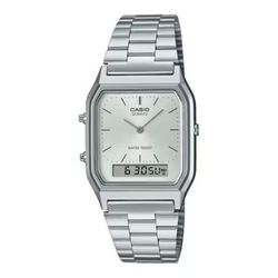 Relógio masculino Casio AQ-230A-7AMQY aço cinza