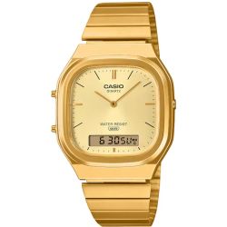 Reloj Casio Hombre AQ-240EG-9A Acero Dorado Analógico-Digital