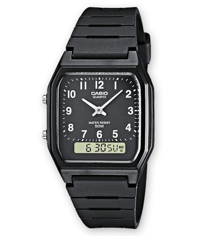 Reloj Casio Hombre AW48H-1B Analógico Digital