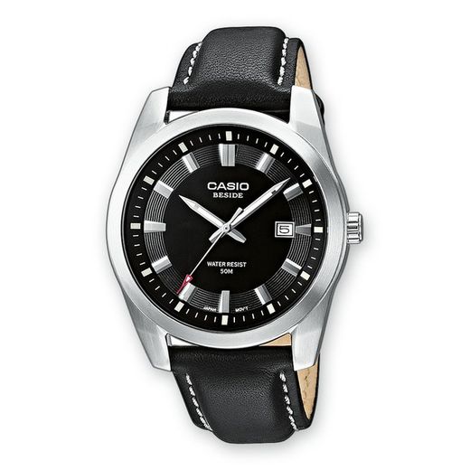 Casio Men's Watch BEM-116L-1AVEF Black Leather