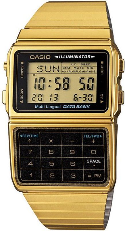 Casio Men's Gold Calculator Watch DBC-611GE-1EF
