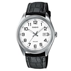 Zegarek męski Casio MTP-1302PL-7BVEF Czarna skóra