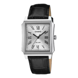 Reloj Casio Hombre MTP-B190L-7BV Piel Negra Acero Analógico