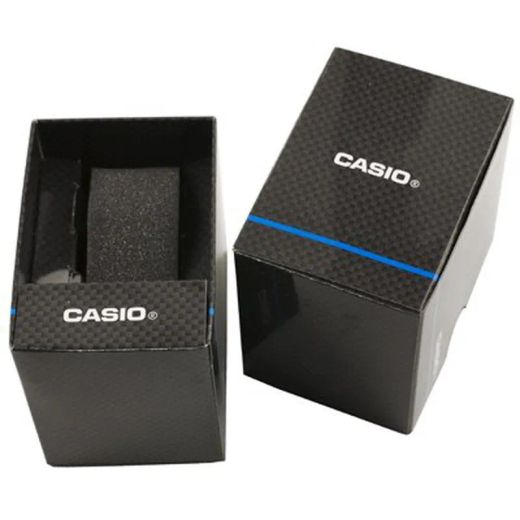 Reloj Casio Hombre MTP-B190L-7BV Piel Negra Acero Analógico