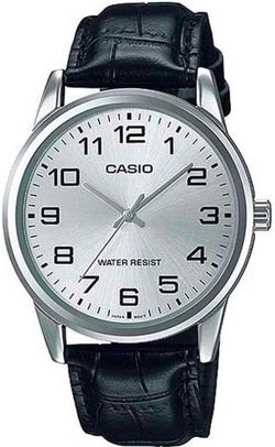 Reloj Casio Hombre MTP-V001L-7B Piel Negra Acero Analógico
