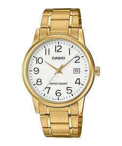 Reloj Casio Hombre MTP-V002G-7B2 Acero Dorado Analógico