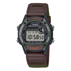 Reloj Casio Hombre W-220HF-3AV Resina Marrón Bicolor Verde Sport Digital