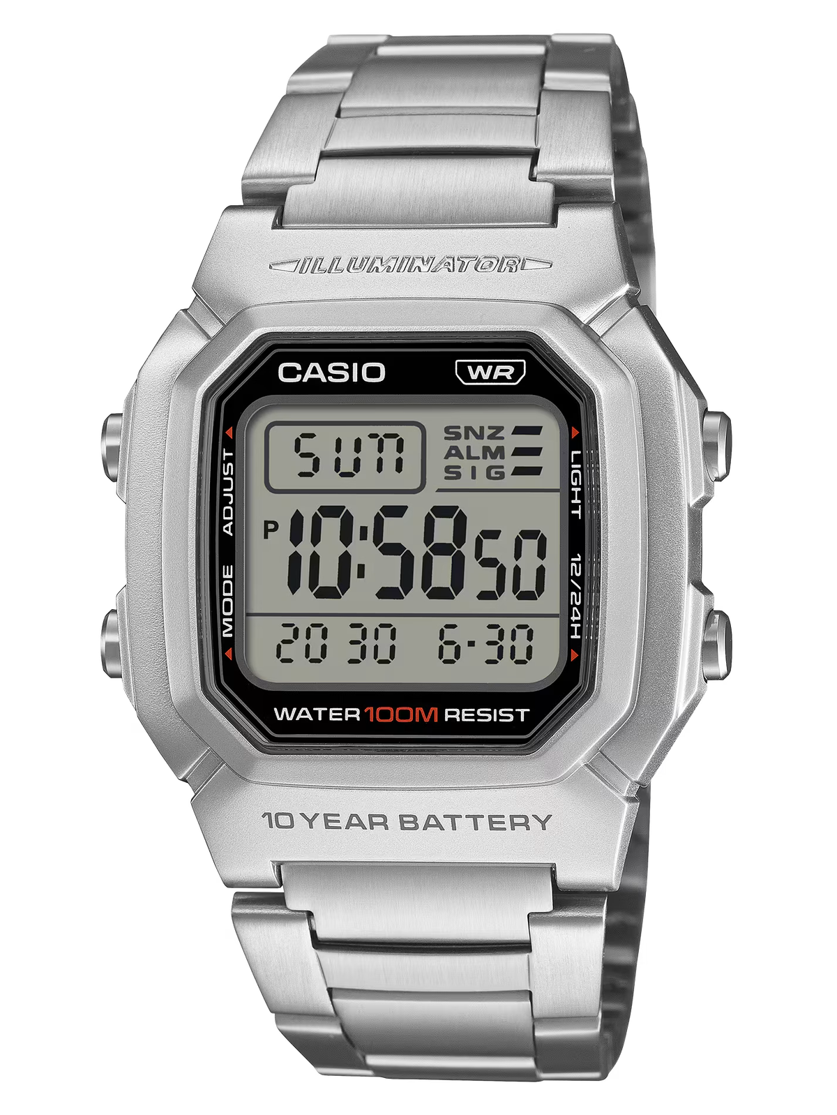 Reloj Casio Hombre W-800HD-1AV Acero Digital