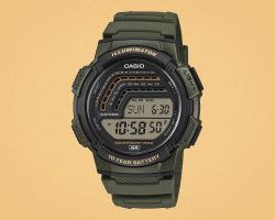 Reloj Casio Hombre WS-1800-3AV Sport Verde Digital