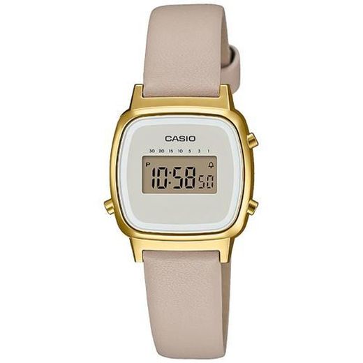 Casio Women's Watch LA670WEFL-9EF Beige Leather