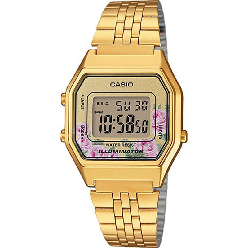 Reloj Casio Mujer LA680WEGA-4CEF Dorado Flores