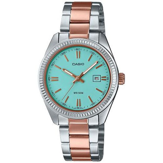 Relógio feminino Casio LTP-1302PRG-2AVEF rosa bicolor