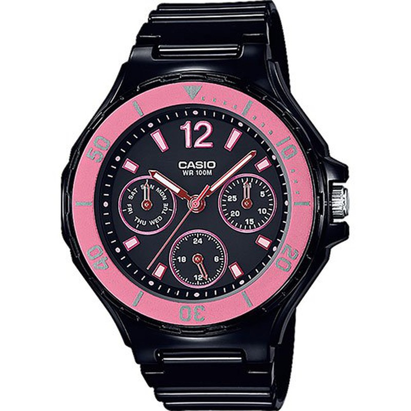 Reloj Casio Mujer Sport, Cuenta Pasos y Sumergible Negro