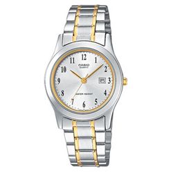 Casio Women's Watch LTP-1264PG-7BEF Bicolor Silver Gold
