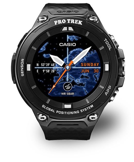 Casio Pro Trek WSD-F20-BKAAE Smartwatch Μαύρο
