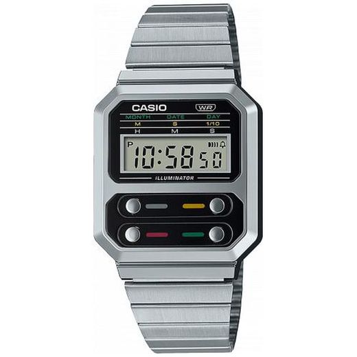 Casio Vintage Ur A100WE-1AEF Stål